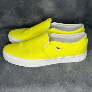 Vans-Classic slip on-Yellow-Women size 11
